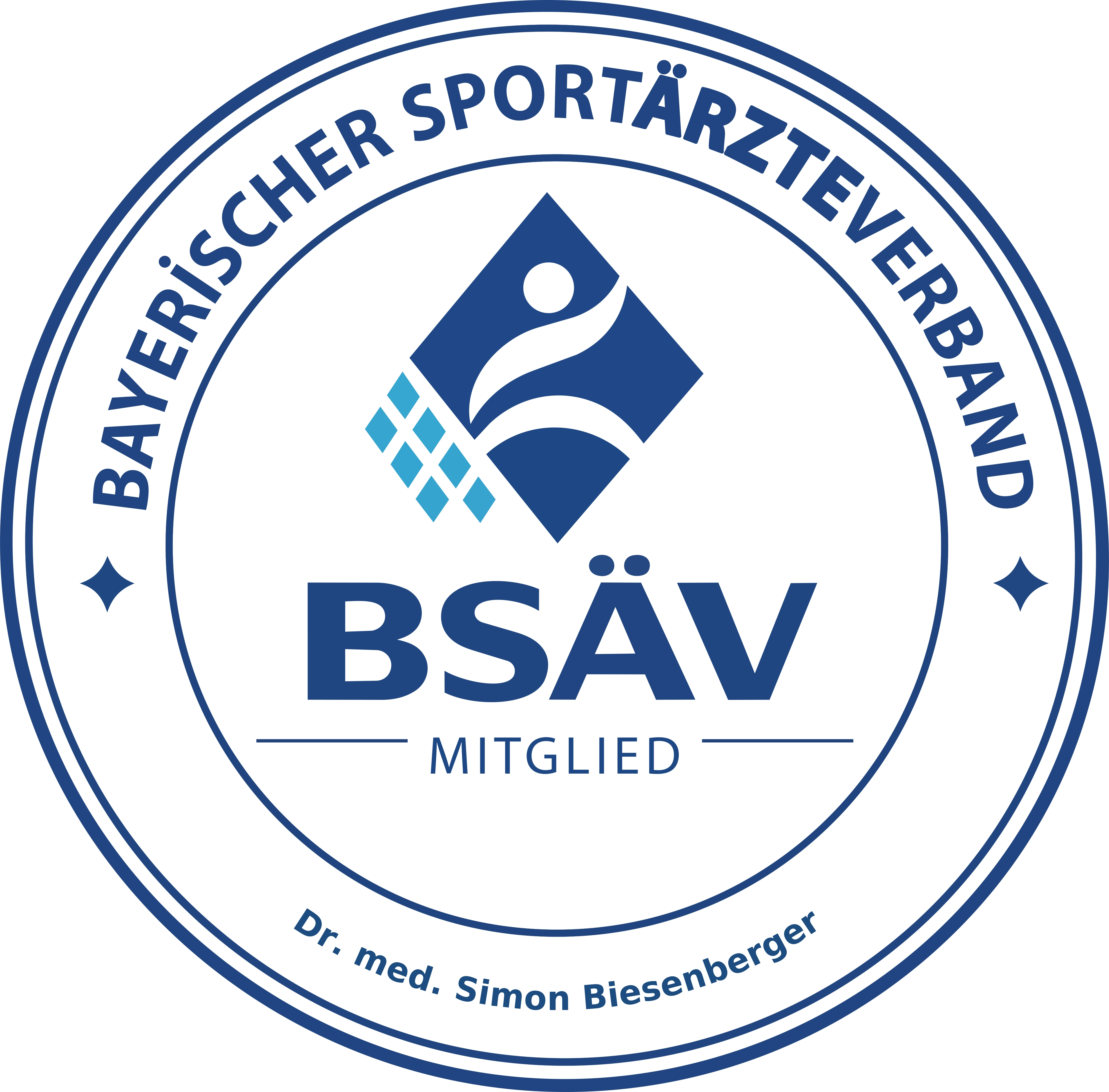 Mitglied im Bayerischen Sportärzteverband: Dr. med. Simon Biesenberger